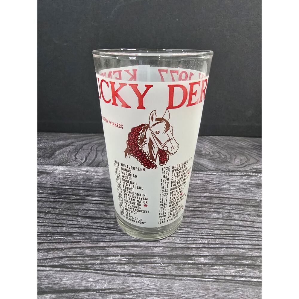 NEW OLD STOCK 1977 Kentucky Derby Mint Julep Glass Seattle Slew